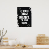 人に夢を追わせよう。あなたは軽食を追いかける。 ポスター (キッチン)