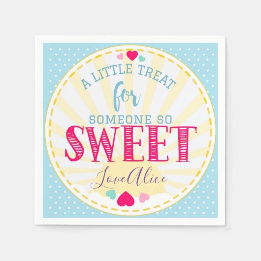 人に対する少しのおごり スタンダードカクテルナプキン (正面)