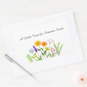 人に少し甘い物を与える 長方形シール (封筒)