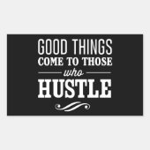 人に良い来こと 長方形シール (正面)