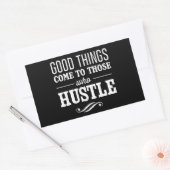 人に良い来こと 長方形シール (封筒)