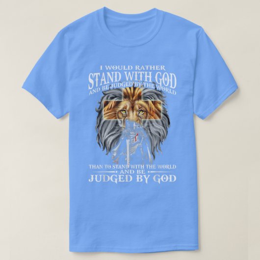 人に裁かれてこそ神に立つ Tシャツ (デザイン正面)