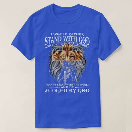 人に裁かれてこそ神に立つ Tシャツ (デザイン正面)