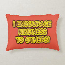 「人に親切にしてやれよ！」 かわいいデザイン。買 アクセントクッション