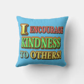 「人に親切にしてやれよ!」 可愛いデザイン買 クッション (裏面)