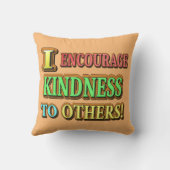 「人に親切にしてやれよ！」 可愛いデザイン買 クッション (裏面)