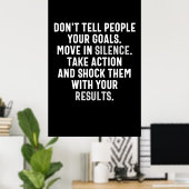 人に言わないゴール ポスター (ホームオフィス)