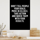 人に言わないゴール ポスター (キッチン)