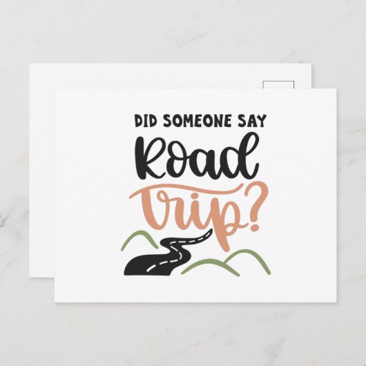 人に道行と言われましたか? ポストカード (正面/裏面)