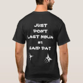 人に金を話すな得い Tシャツ (裏面)