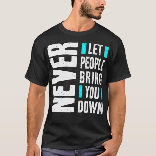 人に降ろさせないで Tシャツ (正面)