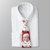 人のおもしろいで騒々しいサンタの赤いクリスマスのタイ ネクタイ (タイ)