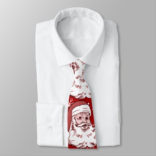 人のおもしろいで騒々しいサンタの赤いクリスマスのタイ ネクタイ (タイ)