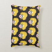 人のおもしろい群れ、かわいい背景 アクセントクッション (裏面(縦))