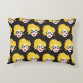 人のおもしろい群れ、かわいい背景 アクセントクッション (裏面)