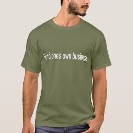 "人のことはほっとけ" サラスティック 引用Tシャツ Tシャツ