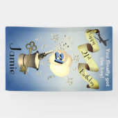 人のためのパーソナライズな第21誕生日の旗のアイディア 横断幕 (横)