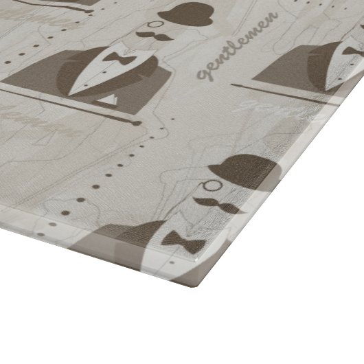 人のためのレトロパターン カッティングボード (角)