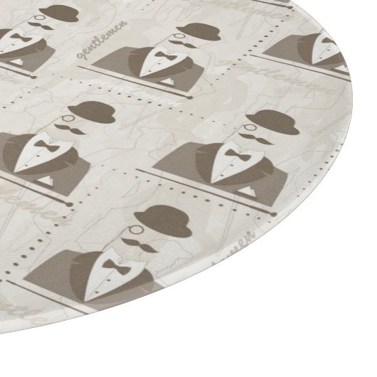 人のためのレトロパターン カッティングボード (角)