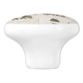 人のためのレトロパターン セラミックノブ (側面)