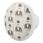 人のためのレトロパターン セラミックノブ (右)