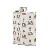 人のためのレトロパターン フラスク (左)