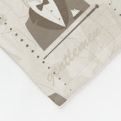 人のためのレトロパターン フリースブランケット (角)