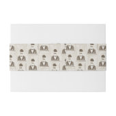 人のためのレトロパターン 招待状ベリーバンド (裏面例)