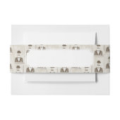 人のためのレトロパターン 招待状ベリーバンド (正面例)