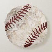 人のための極度のクールな円形の汚れた野球の枕 ラウンドクッション (裏面)