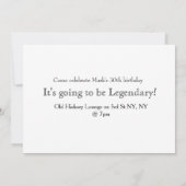 人のための誕生日のパーティの招待状 招待状 (裏面)