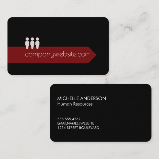 人のアイコン/人事 名刺 (正面/裏面)