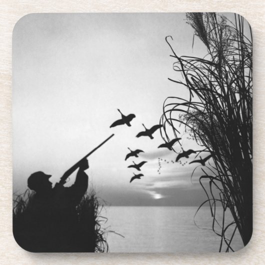 人のアヒルの狩り コースター (正面)