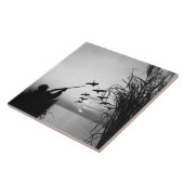 人のアヒルの狩り タイル (側面)