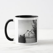 人のアヒルの狩り マグカップ (左)