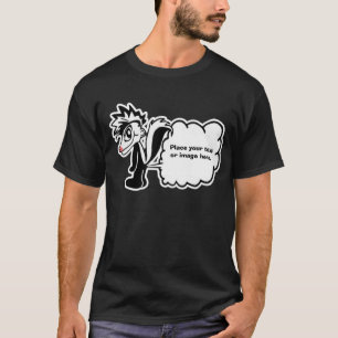 人のカスタマイズ可能なスカンクのワイシャツ Tシャツ