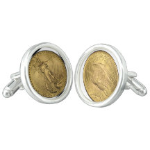 人のカフスボタン; St Gaudenの金貨のデザイン