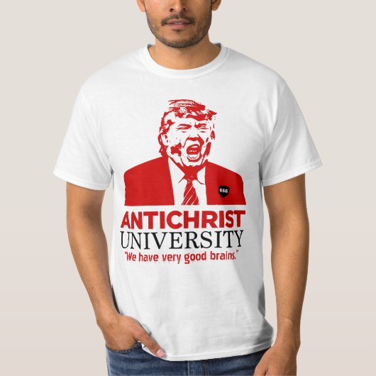 人のキリスト反対者大学切札のTシャツ Tシャツ (正面)