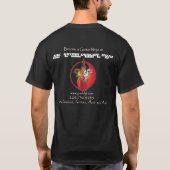 人のギターのドラゴンの道場のTシャツ Tシャツ (裏面)