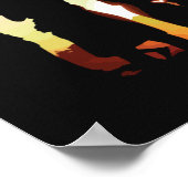 人のシルエット ポスター (角)