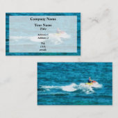 人のジェット機のスキー 名刺 (正面/裏面)