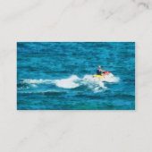 人のジェット機のスキー 名刺 (裏面)