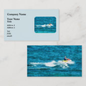 人のジェット機のスキー 名刺 (正面/裏面)