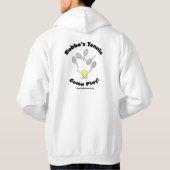 人のスエットシャツのフード付きスウェットシャツ パーカ (裏面)