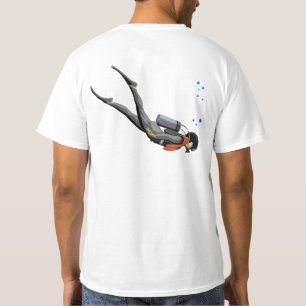 人のスキューバダイビング Tシャツ