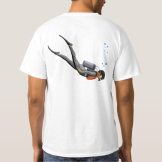 人のスキューバダイビング Tシャツ