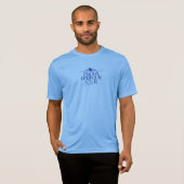 人のスポーツTekの競争相手のTシャツの青 Tシャツ (正面フル)