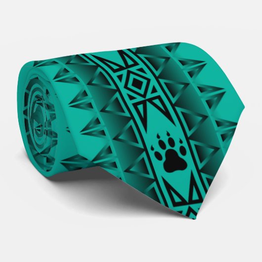 人のタイ(オオカミは水の黒を追跡します) ネクタイ (ロール)