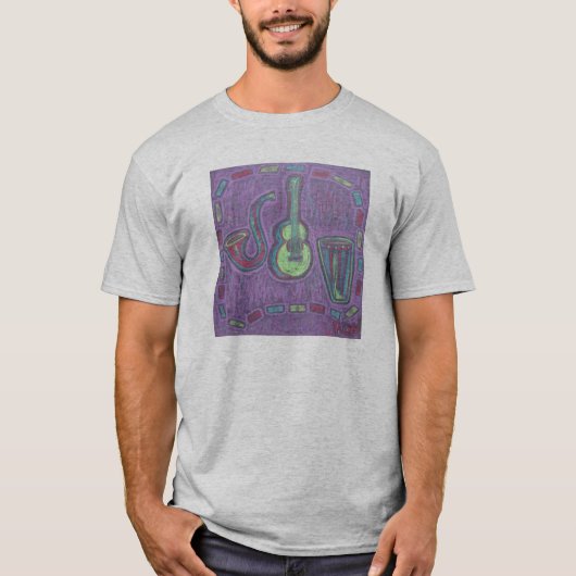 人のティーのワイシャツすべてのそのジャズ Tシャツ (正面)
