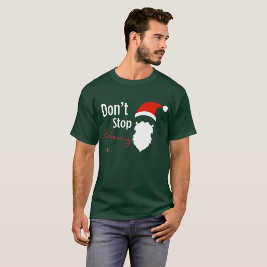 人のティーを信じることを止めないで下さい Tシャツ (正面フル)